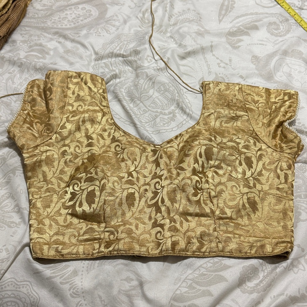Gold Brocade Blouse